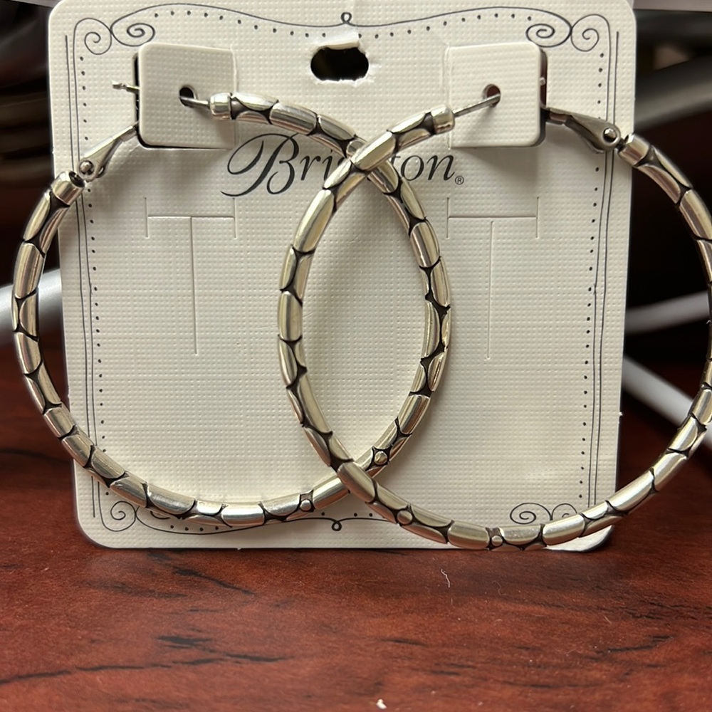 Brighton Hoop Pebble Earrings